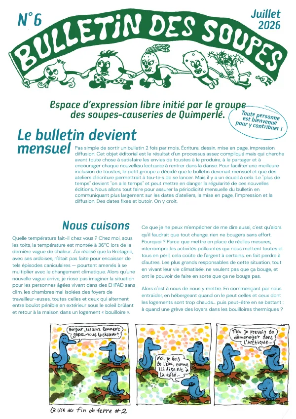 Couverture du Bulletin des soupes n°6