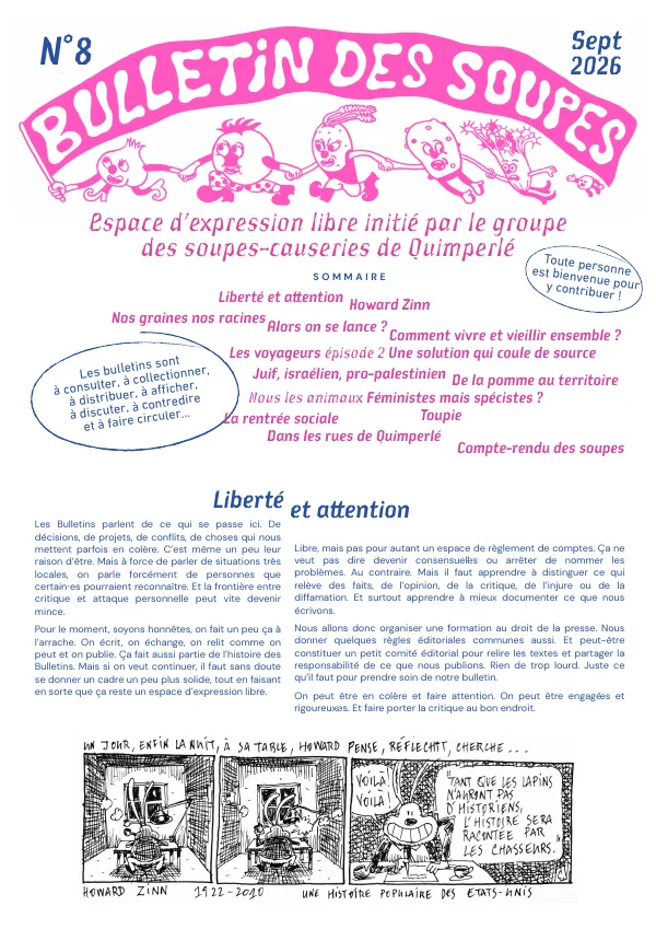 Couverture du Bulletin des soupes n°8